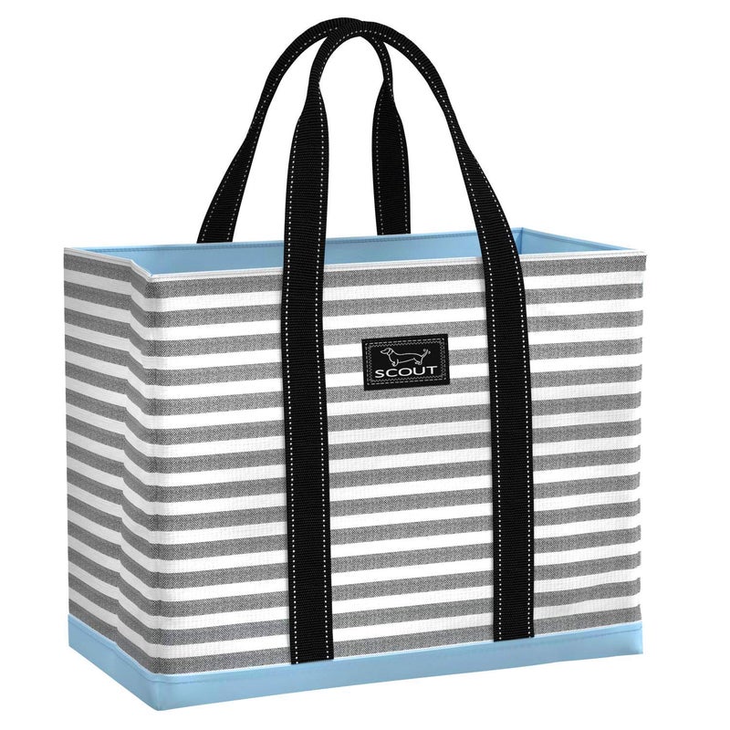 SCOUT Original Deano Tote Large - Durable Lightweight Open Top Beach, Pool & Lake Bag, Inside Zip Pocket, Folds Flat - Image 1
